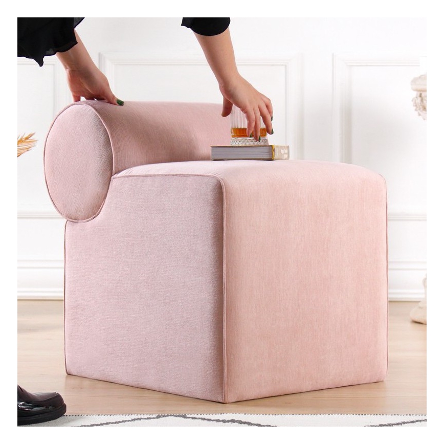 Hocker TIKI 47x45 cm rosa