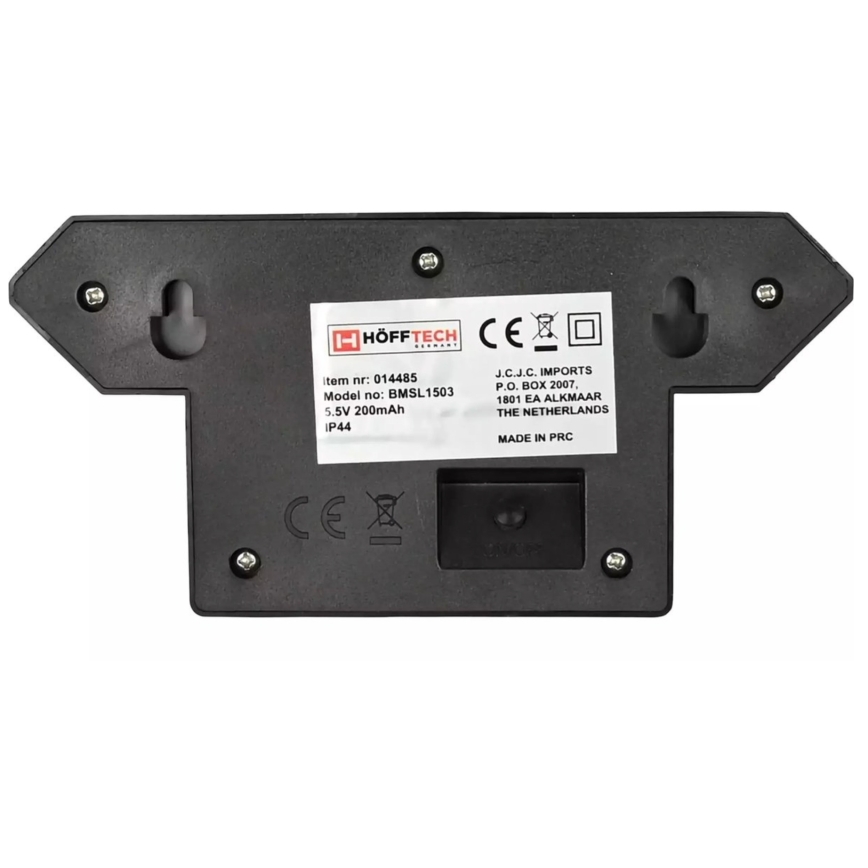 HÖFFTECH - Applique murale solaire LED avec capteur de mouvement et capteur crépusculaire LED/5,5V 200 mAh IP44