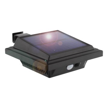 HÖFFTECH - Lampada solare da parete a LED con sensore di movimento e crepuscolare, LED/3,7V 2000 mAh IP65