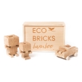 Holz-Baukasten ECO BRICKS, 145 Teile