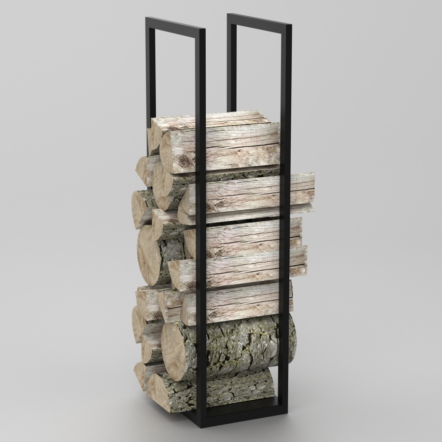 Holz-Metallständer 120x40 cm schwarz