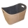 Holzkorb aus Filz mit Griffen 35x55 cm beige