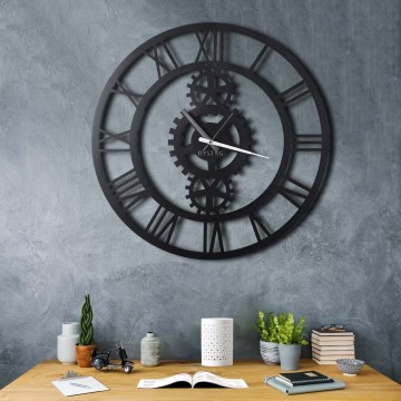 Horloge murale d. 70 cm 1xAA noir