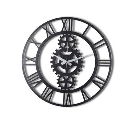 Horloge murale d. 70 cm 1xAA noir