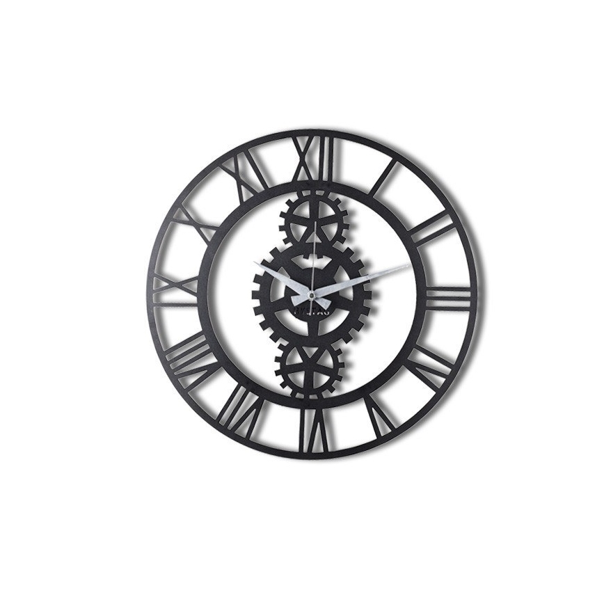 Horloge murale d. 70 cm 1xAA noir