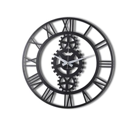 Horloge murale d. 70 cm 1xAA noir