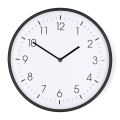 Horloge murale Ø 30,8 cm, 1 pile AA, noire