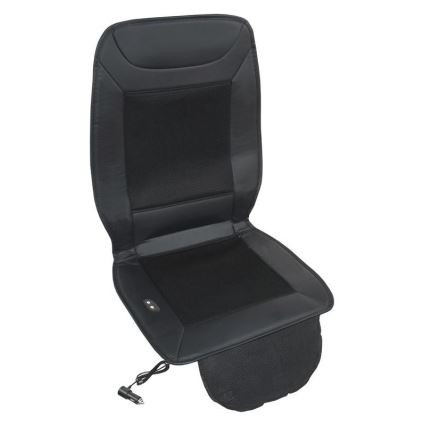 Housse de siège chauffante avec ventilation 18W/12V noir