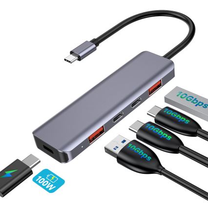 Hub USB-C 5-in-1 con Power Delivery da 100 W