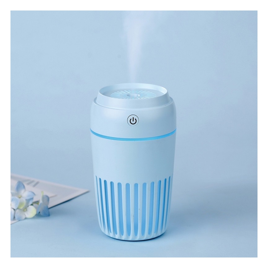 Humidificateur d'air RGB 300 ml LED/2W/5V bleu