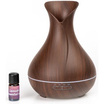 Humidificateur et ioniseur d'air LED RGB 400 ml