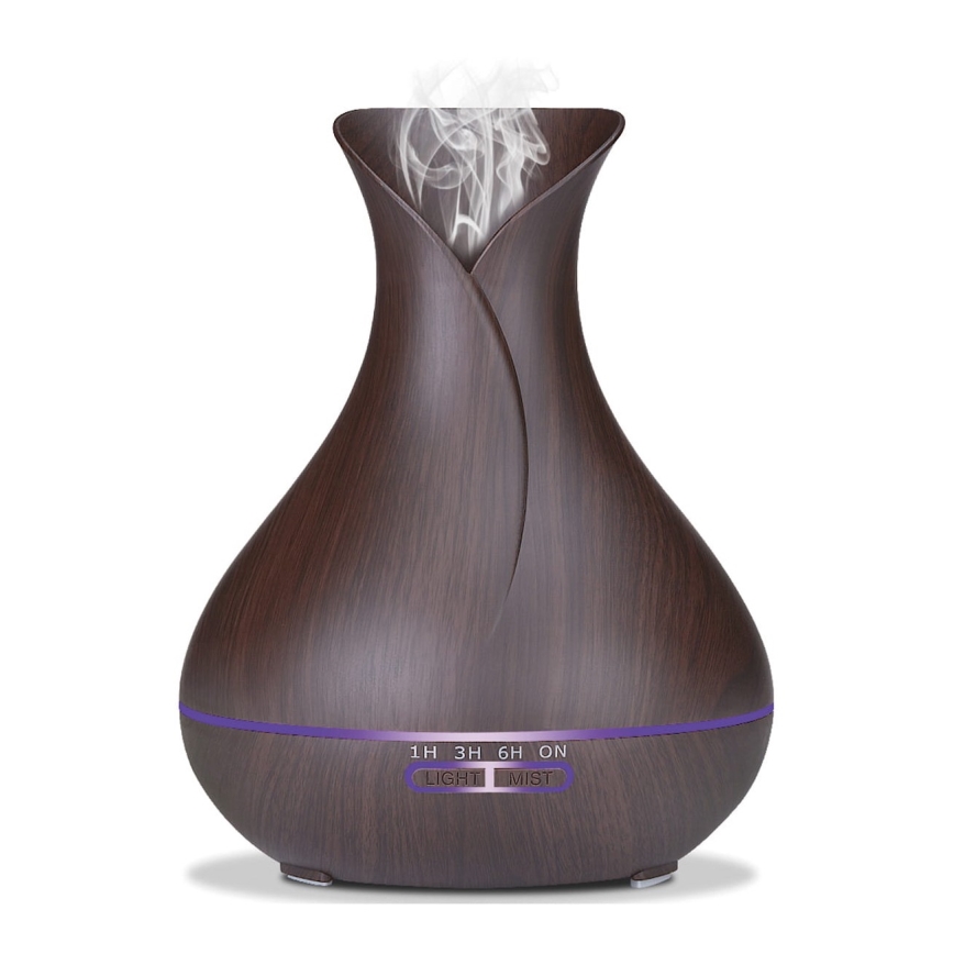 Humidificateur et ioniseur d'air LED RGB 400 ml