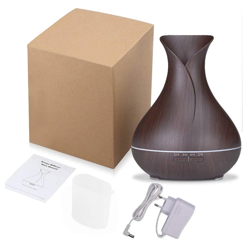 Humidificateur et ioniseur d'air LED RGB 400 ml