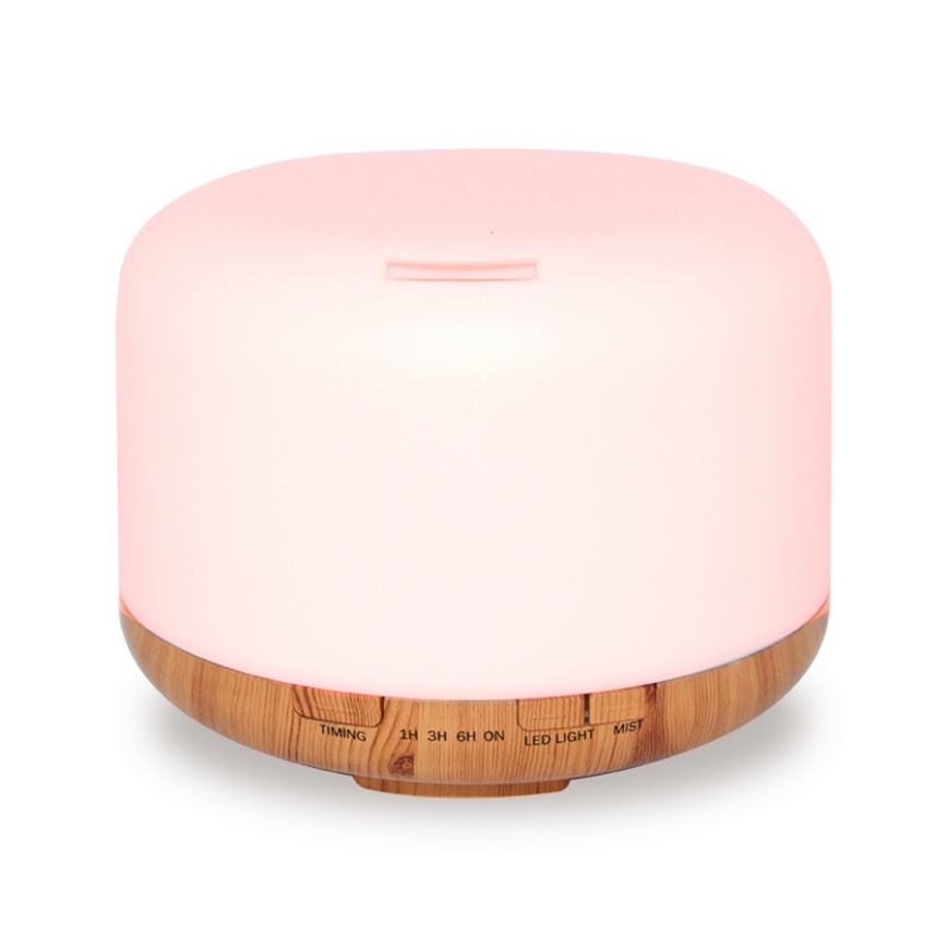 Humidificateur et ioniseur d'air LED RGB 500 ml