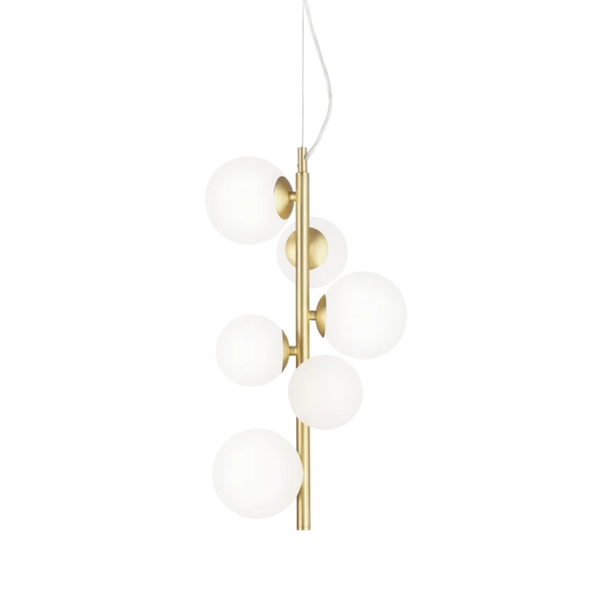 Ideal Lux - Abat-jour de rechange PERLAGE pour lustre, luminaire ou lampe, Ø 12 cm, blanc