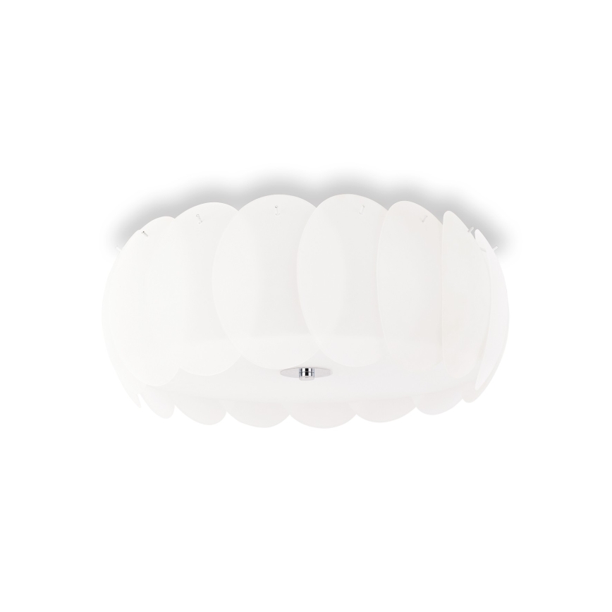 Ideal Lux - Abat-jour de rechange pour lustre et plafonnier OVALINO, blanc