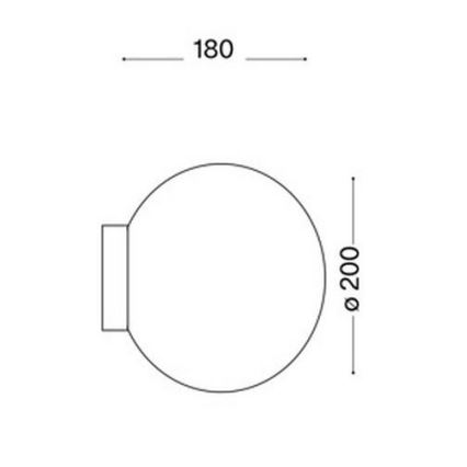 Ideal Lux - Applique 1xE27/60W/230V