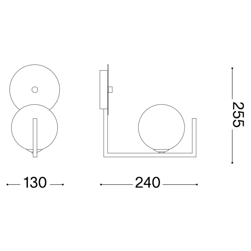 Ideal Lux - Applique a LED BIRDS 1xG9/3W/230V nero/oro
