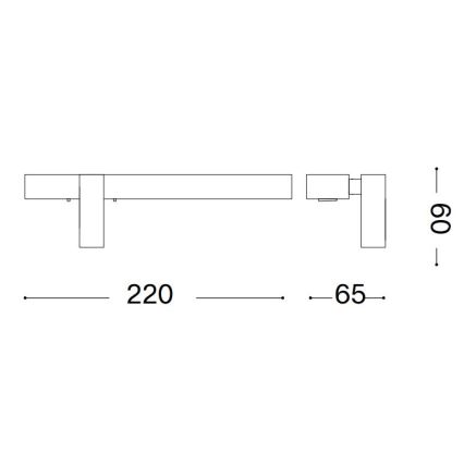 Ideal Lux - Applique a LED BONNE 2xLED/6,5W/230V CRI 90 bianco