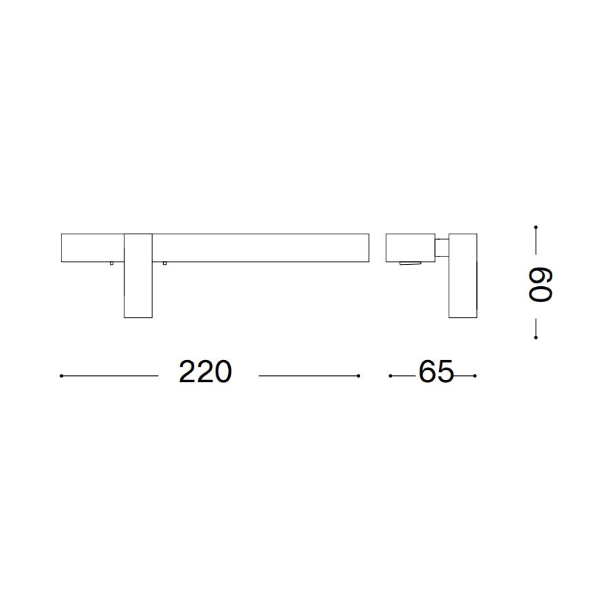 Ideal Lux - Applique a LED BONNE 2xLED/6,5W/230V CRI 90 bianco