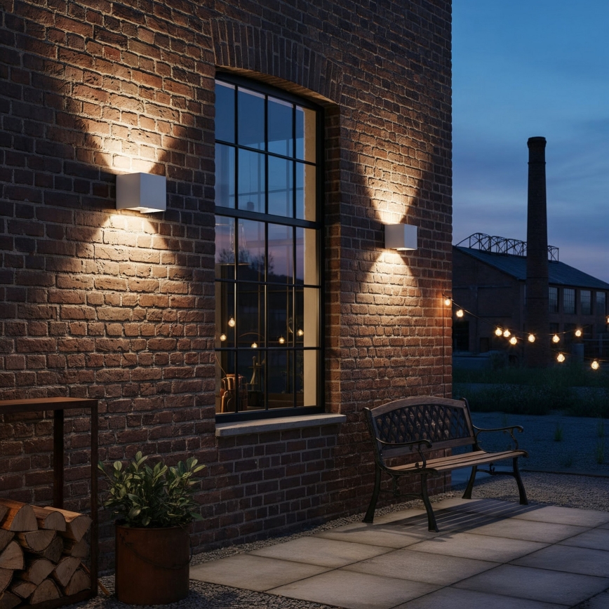 Ideal Lux - Applique a LED da esterno ATOM LED/12W/230V CRI 90 IP54 bianco