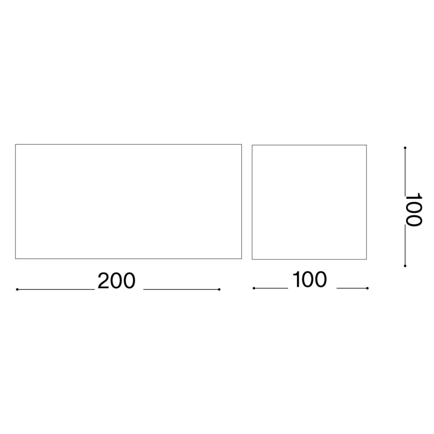 Ideal Lux - Applique a LED da esterno ATOM LED/25W/230V CRI 90 IP54 marrone