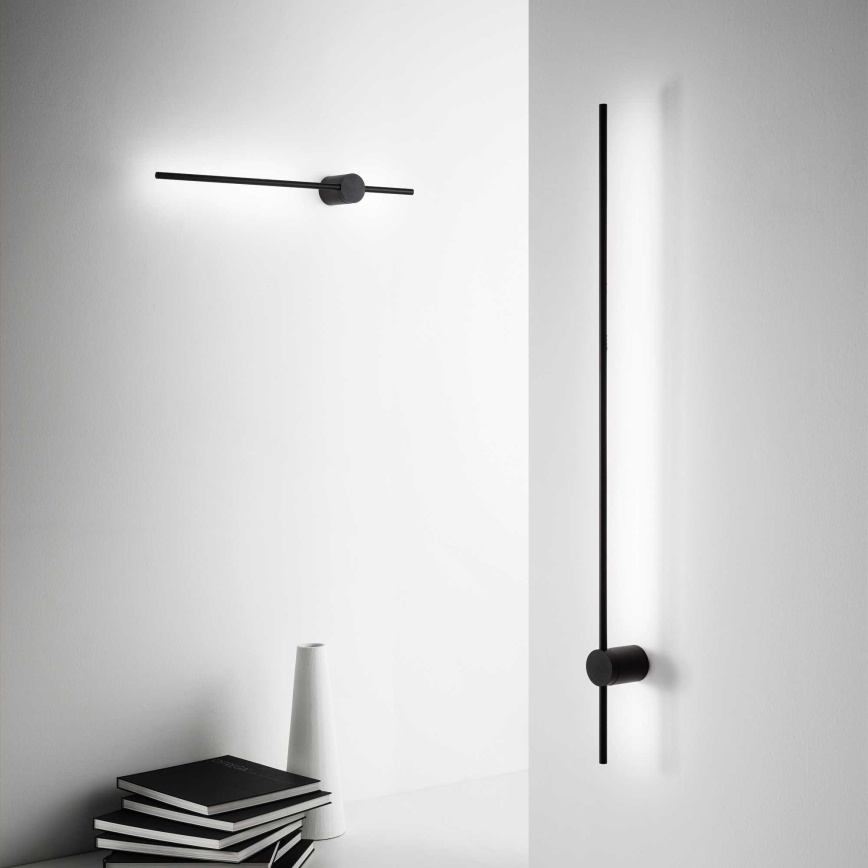 Ideal Lux - Applique a LED ESSENCE LED/12W/230V 3000K 70 cm CRI 90 nero