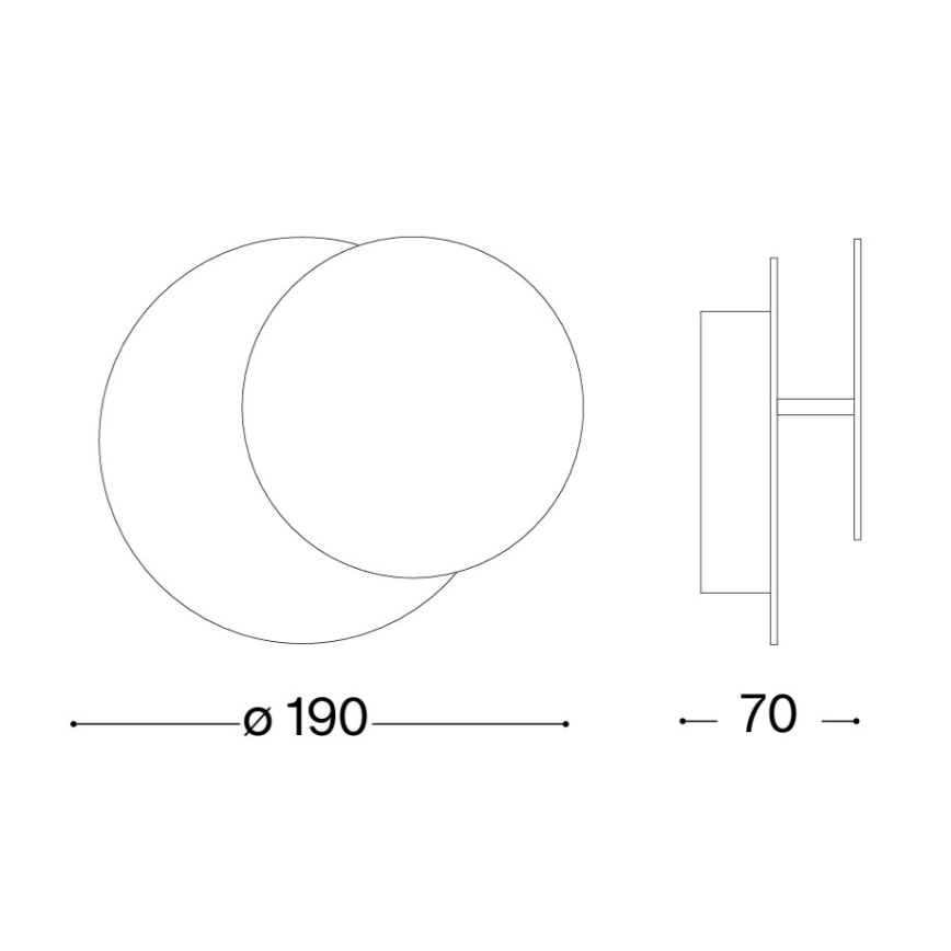 Ideal Lux - Applique a LED TICK LED/7,5W/230V oro