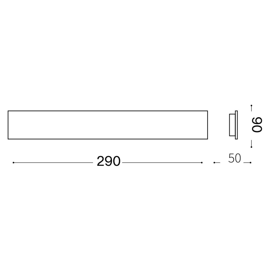 Ideal Lux - Applique a LED ZIG ZAG LED/12,5W/230V 29 cm CRI 90 bianco