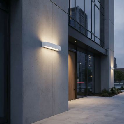 Ideal Lux - Applique da esterno ANDROMEDA 2xE27/60W/230V IP55 bianco