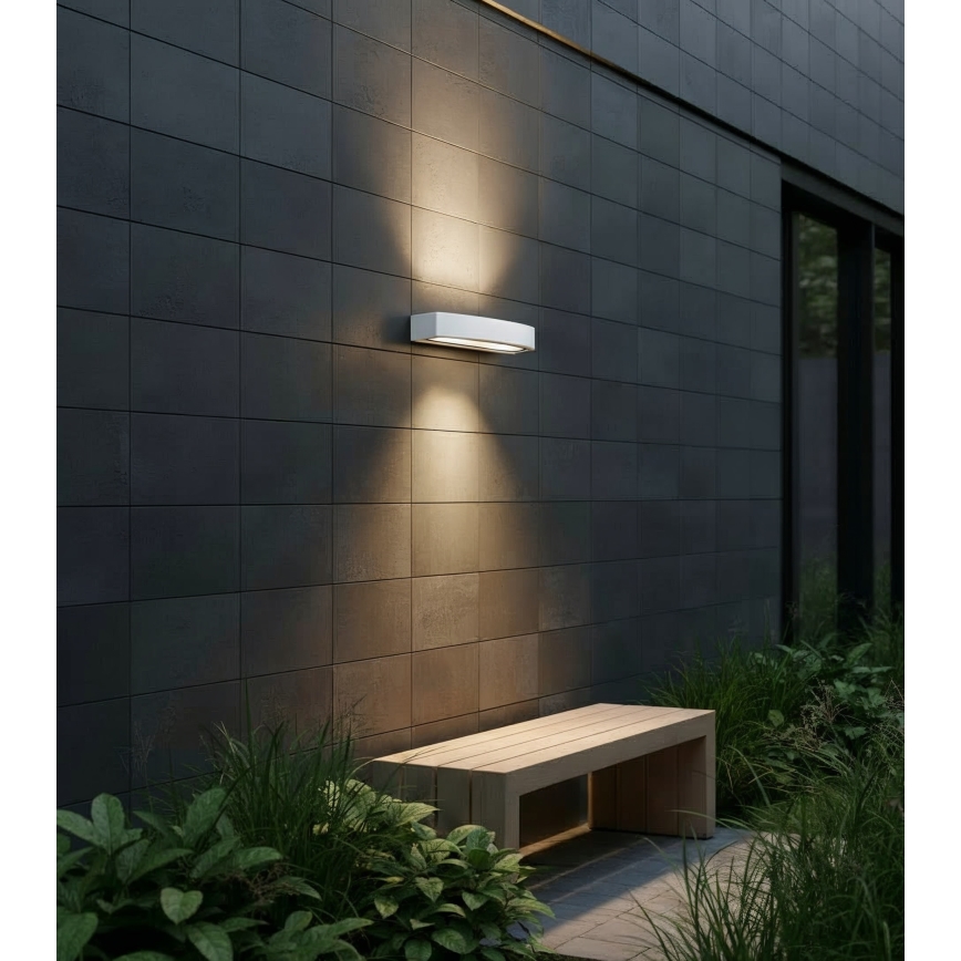 Ideal Lux - Applique da esterno ANDROMEDA 2xE27/60W/230V IP55 bianco