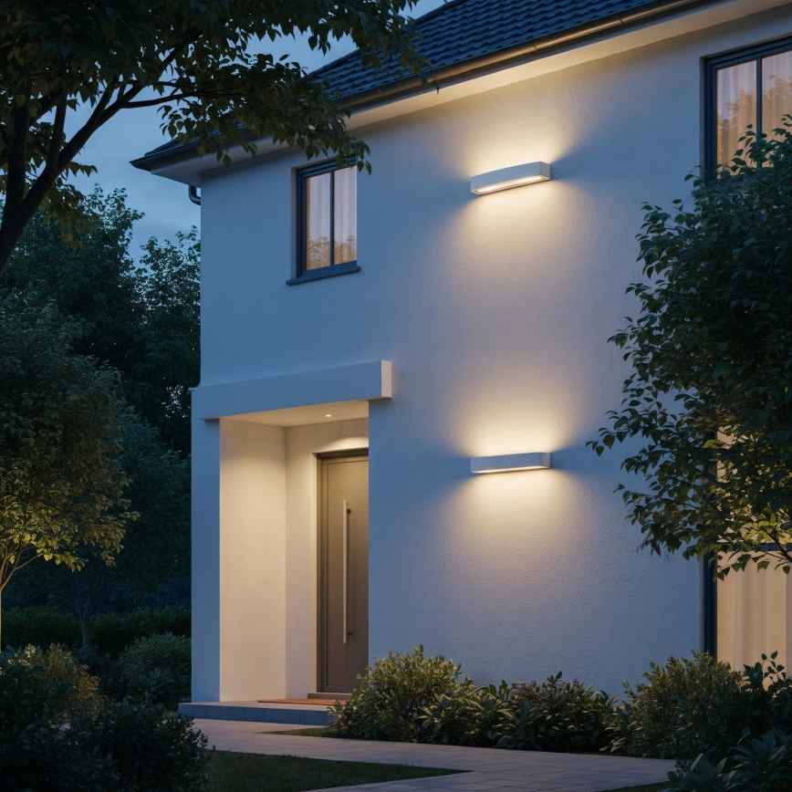 Ideal Lux - Applique da esterno ANDROMEDA 2xE27/60W/230V IP55 bianco
