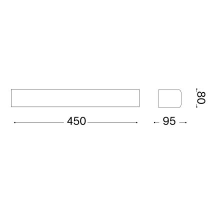 Ideal Lux - Applique da esterno ANDROMEDA 2xE27/60W/230V IP55 marrone