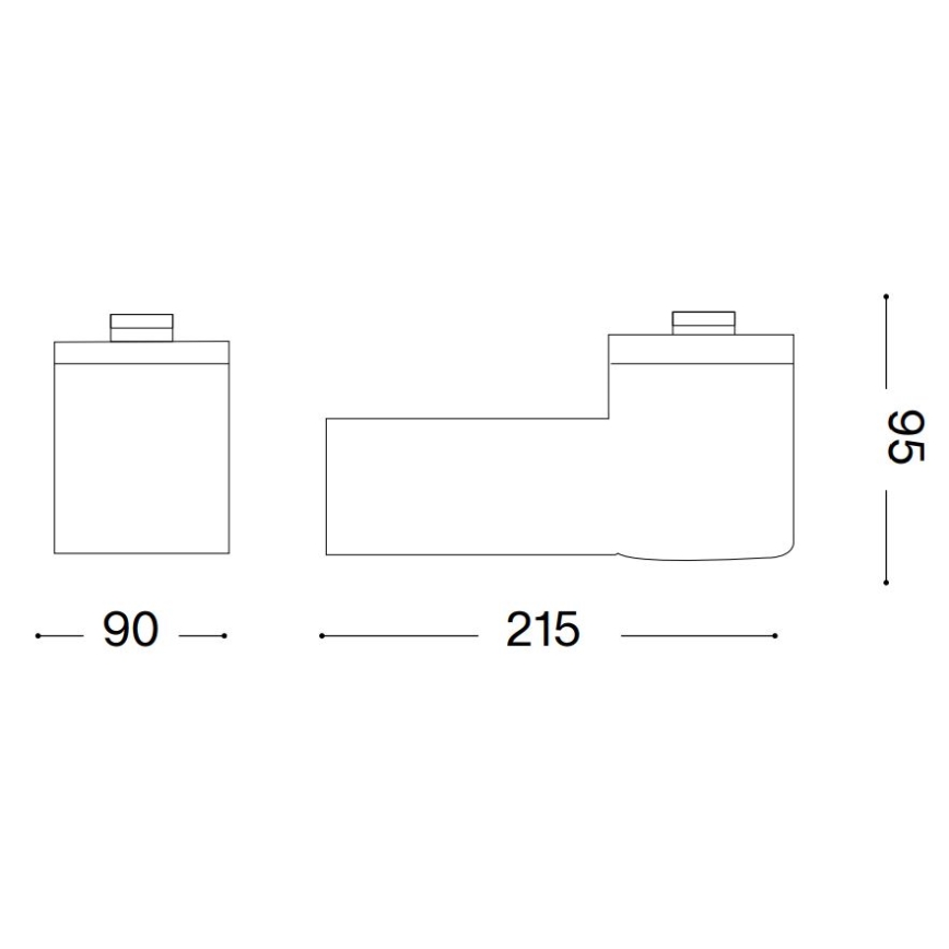 Ideal Lux - Applique da esterno CLIO 1xE27/42W/230V IP44 bianco