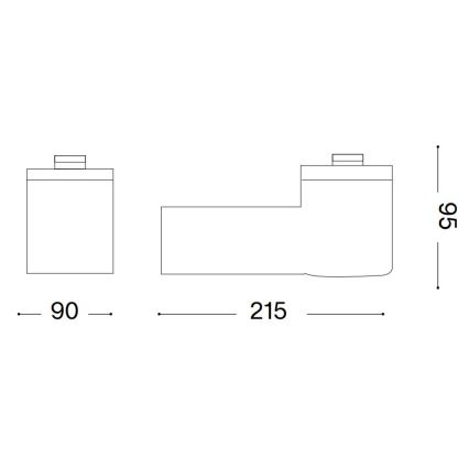 Ideal Lux - Applique da esterno CLIO 1xE27/42W/230V IP44 bianco