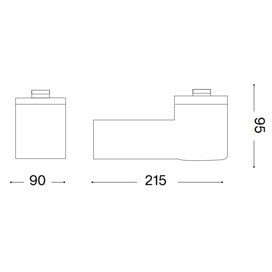 Ideal Lux - Applique da esterno CLIO 1xE27/42W/230V IP44 bianco
