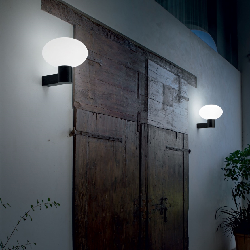 Ideal Lux - Applique da esterno CLIO 1xE27/42W/230V IP44 nero