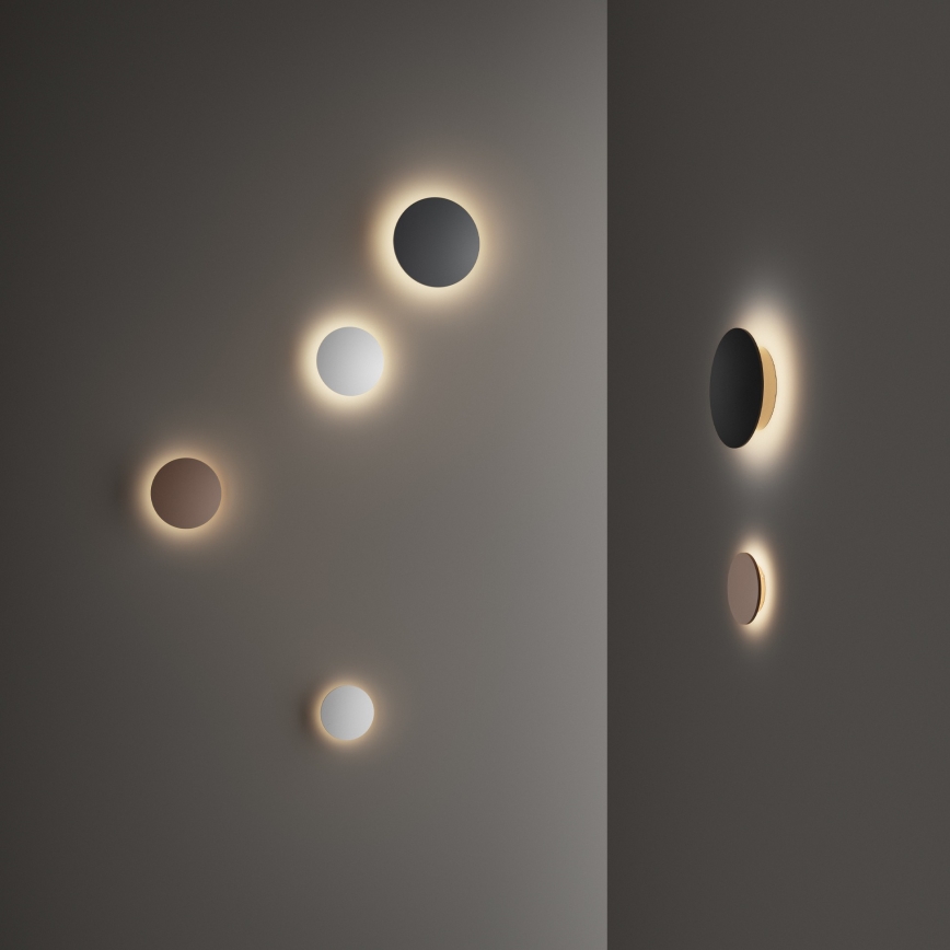 Ideal Lux - Applique da parete per esterni LED PUNTO LED/16W/230V CRI 90 Ø 30 cm IP54 marrone
