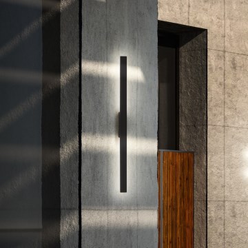 Ideal Lux - Applique da esterno LINEA LED, 23W/230V, CRI 90, 144 cm, IP54, nero