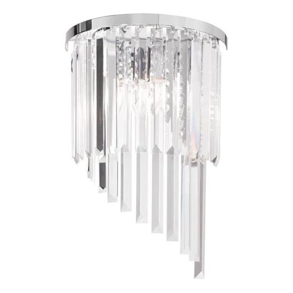 Ideal Lux - Applique di cristallo CARLTON 3xE14/40W/230V cromo lucido