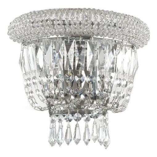 Ideal Lux - Applique di cristallo DUBAI 2xE14/28W/230V cromo lucido