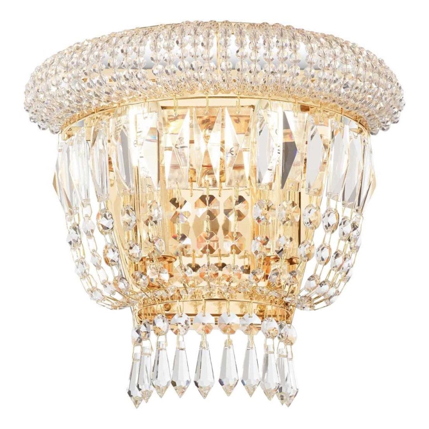 Ideal Lux - Applique di cristallo DUBAI 2xE14/28W/230V oro