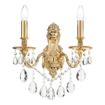 Ideal Lux - Applique di cristallo GIOCONDA 2xE14/40W/230V oro