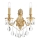 Ideal Lux - Applique di cristallo GIOCONDA 2xE14/40W/230V oro