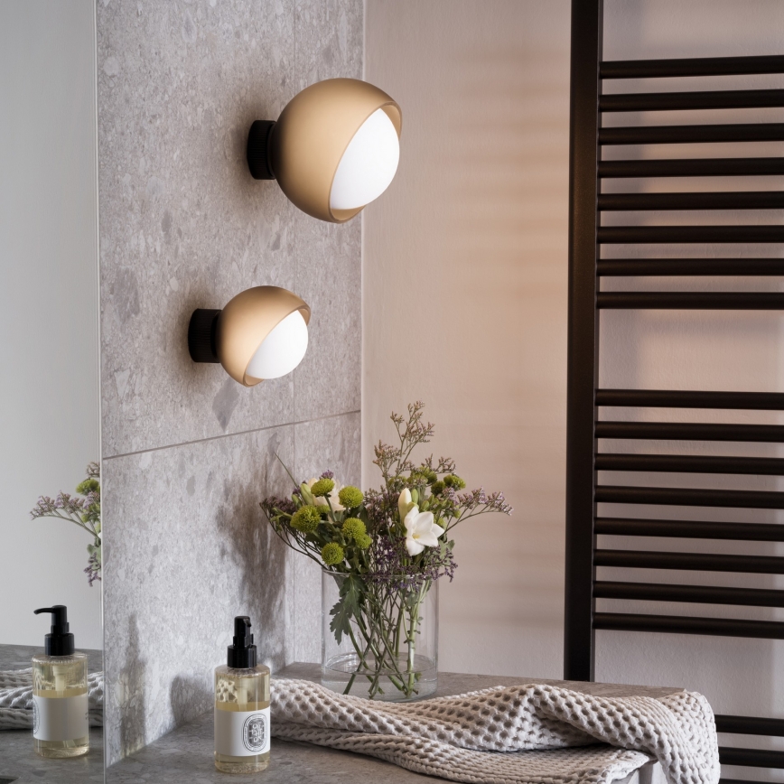 Ideal Lux - Applique LED BLOOM 1xE27/42W/230V oro/beige fumé