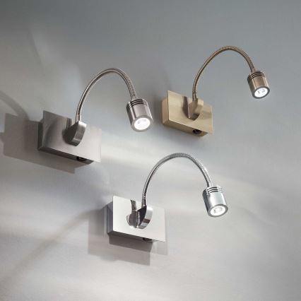 Ideal Lux - Applique LED flessibile DYNAMO LED/3,5W/230V CRI 90 bronzo