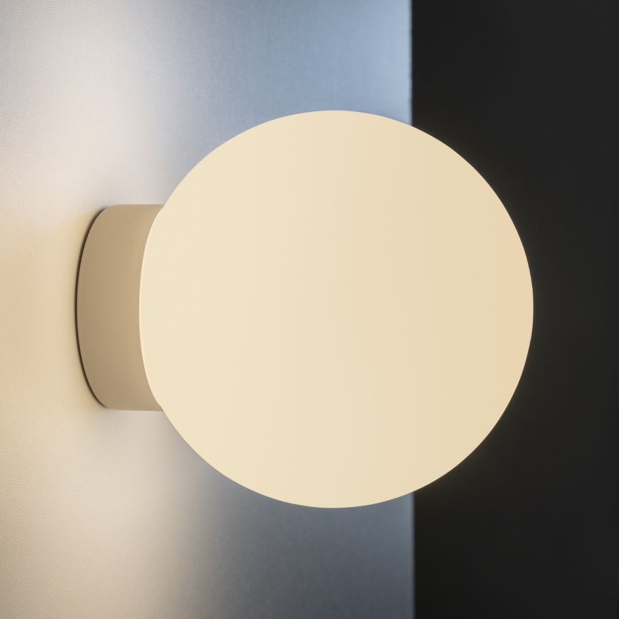 Ideal Lux - Applique MAPA 1xE27/42W/230V Ø 20 cm bianca