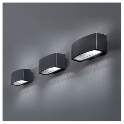 Ideal Lux - Applique murale extérieure ANDROMEDA 2xE27/60W/230V IP55 anthracite