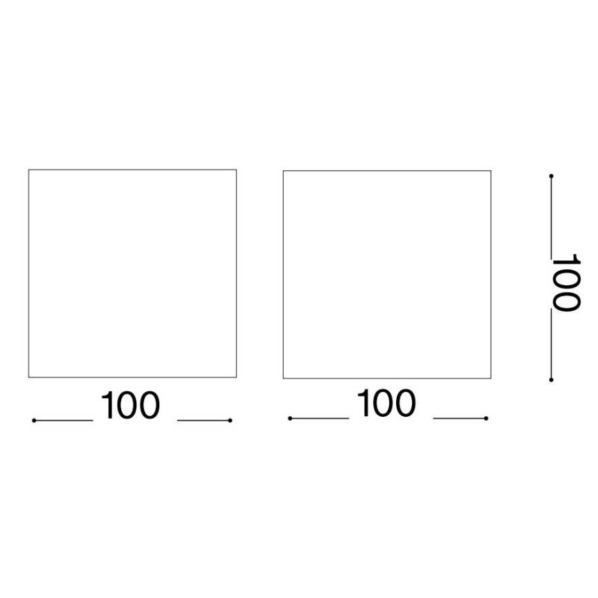 Ideal Lux - Applique murale extérieure ATOM LED/12W/230V CRI 90 IP54 blanc