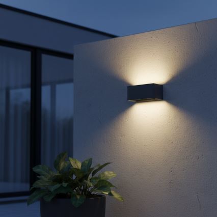 Ideal Lux - Applique murale extérieure ATOM LED/25W/230V CRI 90 IP54 anthracite
